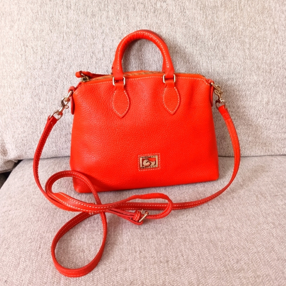 Dooney & Bourke Orange  Leather Satchel